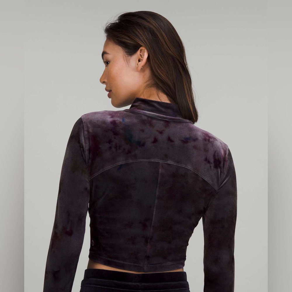Lululemon✨NWT✨All Aligned Long Sleeve✨Crushed Velvet Interstellar Dark Grey✨4 - Picture 4 of 16